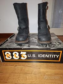 Stivali biker 883 US Identity in pelle nera tg. 40