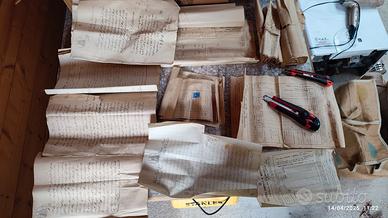 Lotto documenti antichi fine 800 primi 900