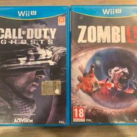Lotto giochi WII.U con Zombi e Call of Duty