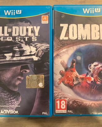 Lotto giochi WII.U con Zombi e Call of Duty