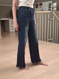 Jeans donna baggy vita bassa