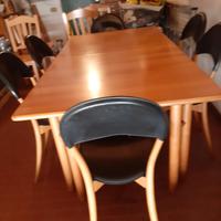 tavolo e 6 sedie vintage 