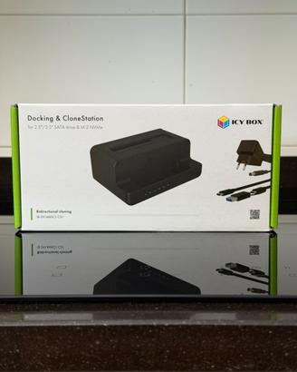 Docking Station ICY BOX - Clonazione HDD/SSD + m.2