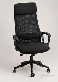 Sedia da Ufficio IKEA Ergonomica Nera
