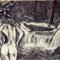 dipinto in carboncino