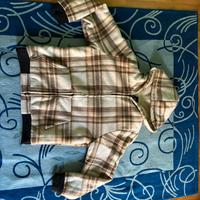 Giacca teddy Aelfric Eden a quadri con cappuccio