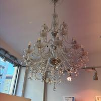 Lampadario in vetro  25 luci