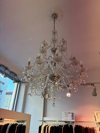 Lampadario in vetro  25 luci