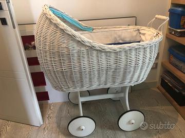 Culla in vimini mai usata