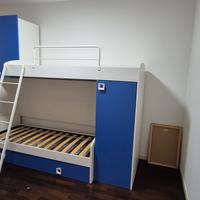 Cameretta soppalco 3 letti salvaspazio 