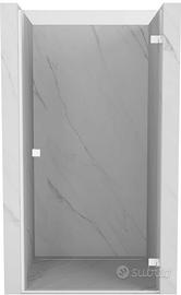 porta vetro 10mm con cerniere cromate