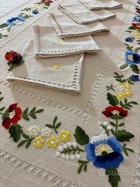 Tovaglia Ricamo a Mano Sfilato