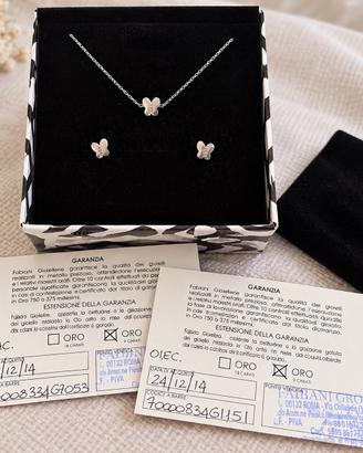 Nuova collana e orecchini 9k bimba