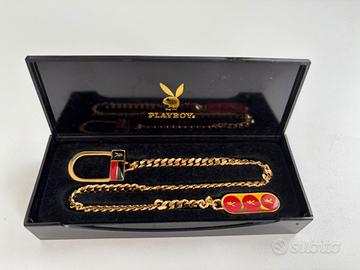 Portachiavi Vintage Playboy Placcato Oro