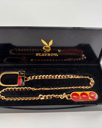 Portachiavi Vintage Playboy Placcato Oro