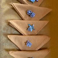 Set 5 segnaposto in ceramica Capodimonte