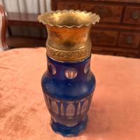 Vaso antico in vetro boemia