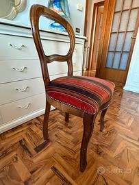 Sedia stile Biedermeier vintage