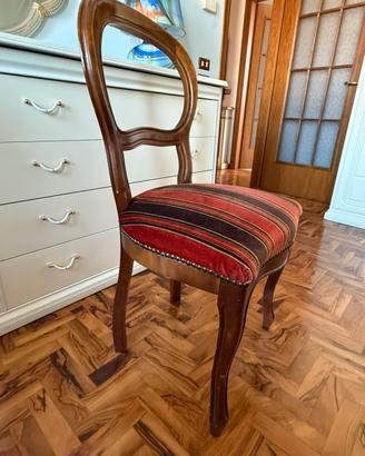 Sedia stile Biedermeier vintage