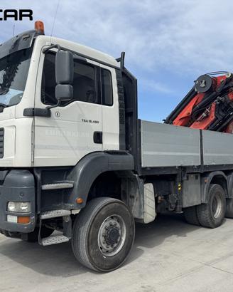 Man tga 480 gru Palfinger 44.000 trazione 4x4