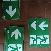 Pittogrammi adesivi per lampade emergenza 