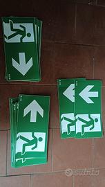 Pittogrammi adesivi per lampade emergenza 