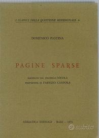 PAGINE SPARSE di Domenico Pastina