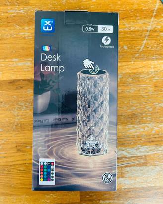 Lampada da Tavolo LED Ricaricabile Effetto Cristal