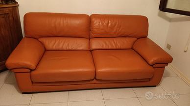 Divano letto in pelle 3 posti