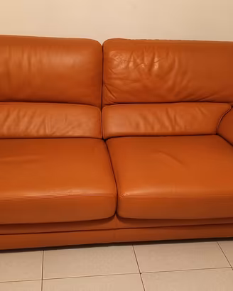 Divano letto in pelle 3 posti