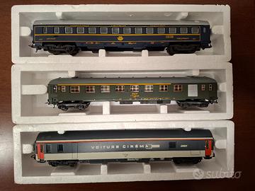 3 vagoni treni Lima HO.