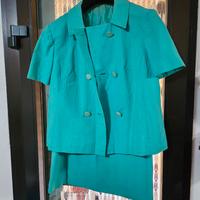 TAJER DONNA CON GIACCA E GONNA IN COTONE ESTIVO.