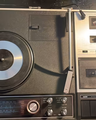 Stereo vintage giradischi National panasonic 3in1