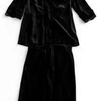 Completo Giacca e Gonna Nera Elegante taglia unica