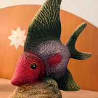 Pesce decorativo in ceramica