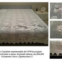 Copriletto filo scozia matrimoniale anno 1950