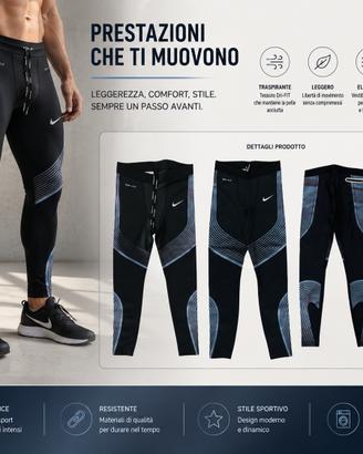 Nike Drifit pantaloni legging running uomo