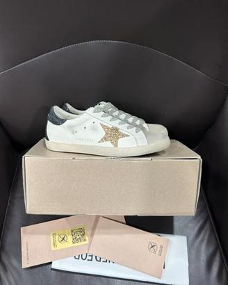 Golden Goose Sneakers Originali Bianche Stella Tag