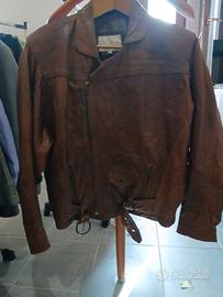 giacca pelle biker rochapele taglia XL /54