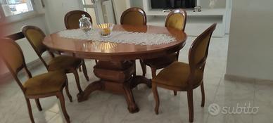 Tavolo e sei sedie come da foto