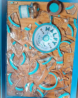 QUADRO VINTAGE BOTTIGLIA GIN