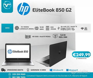 Hp EliteBook 850 G2 i5-5600 16Gb DDR3 256Gb SSD