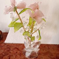 bouquet di rose in cristallo e Swarovski 