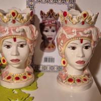 Ceramica teste di moro donne