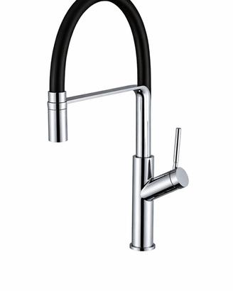 Rubinetto cucina nero estraibile moderno – miscela
