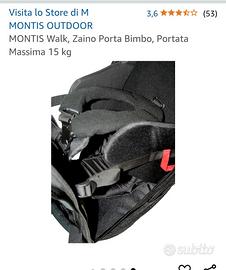 Porte Bb Montis Outdoor Montis Zaini Zaino Montis Trekking Porta