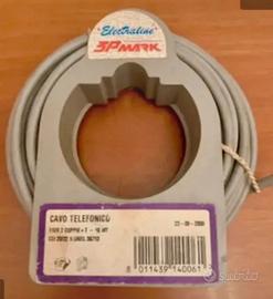 Cavo teoefonico 2 coppie. 10 metri. Nuovo