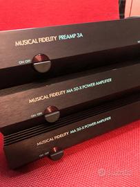 musical fidelity preamp 3a + finali ma50x classe A