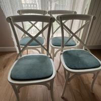 Set  4 sedie in legno