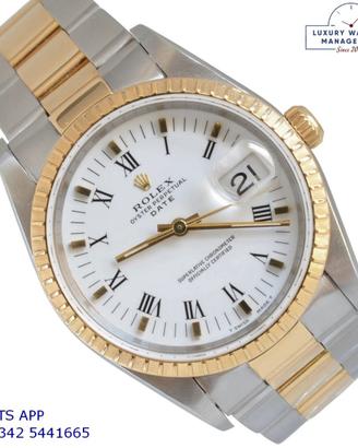 Rolex Oyster Perpetual Date 15223 white Full Set